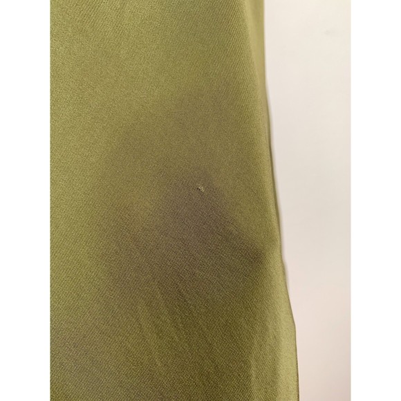 Citron Santa Monica Olive Green 2 Piece Set S Maxi Dress Velvet Burnout Jacket - Picture 11 of 13